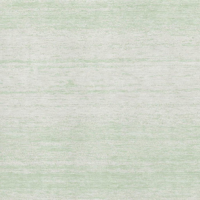 10' X 14' Striped Washable Area Rug With UV Protection (668155) - Mint Green / Ivory