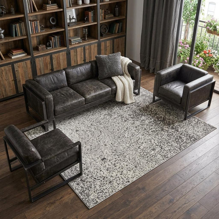 8' X 10' Ombre Hand Woven Area Rug (744308) - Gray / Ivory / Taupe
