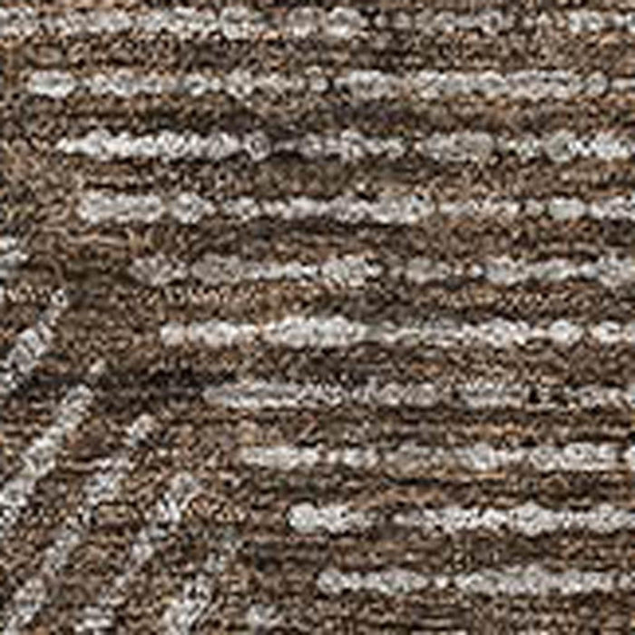 9' X 12' Geometric Washable Area Rug With UV Protection - Brown And Taupe