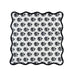 Set of four TOV Furniture Crissy cotton canvas napkins with black vintage floral print, showcasing elegant fabric and detailed design.