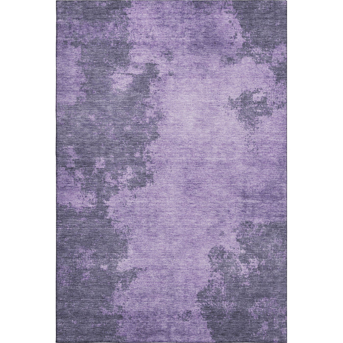 10' X 14' Abstract Washable Area Rug With UV Protection (707893) - Purple / Lavender