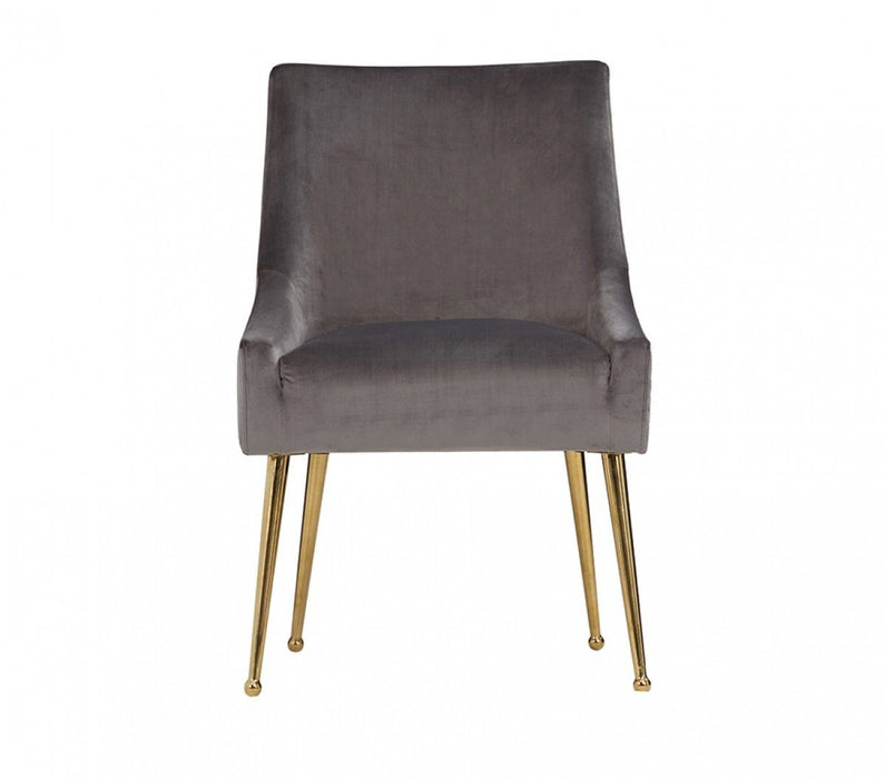 Rosegold Dining Chairs (Set of 2) - Gray / Rose