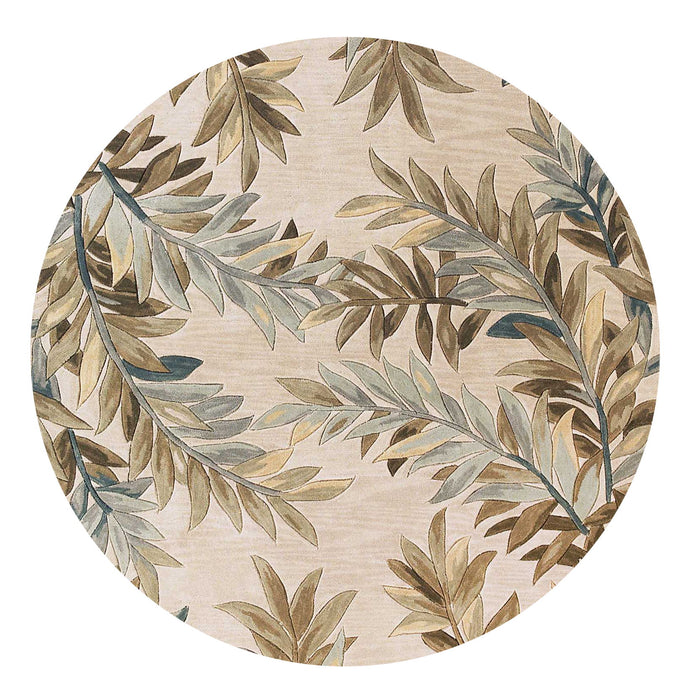 6' Round Wool Hand Tufted Area Rug - Ivory