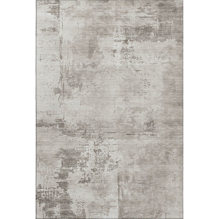 10' X 14' Abstract Washable Area Rug With UV Protection (683171) - Beige / Ivory