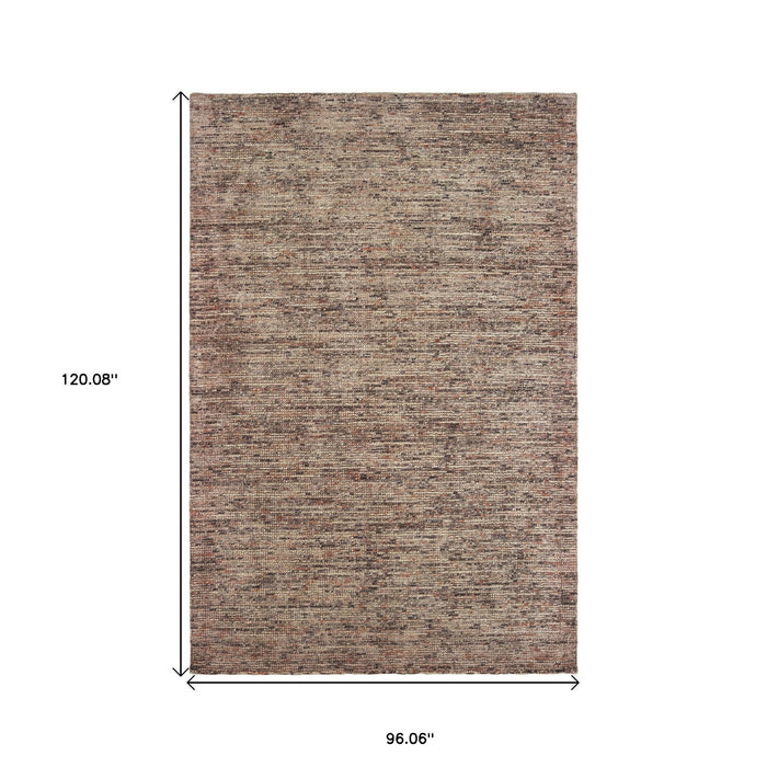 8' X 10' Hand Tufted Area Rug - Taupe