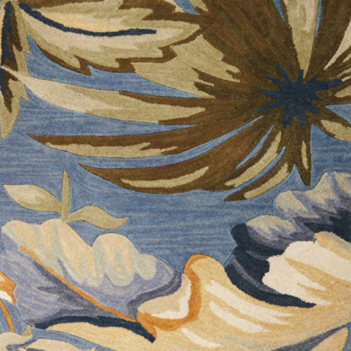 102" x 138" Wool Rug - Blue