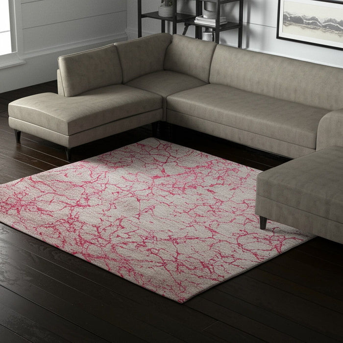 12' X 15' Abstract Area Rug - Pink