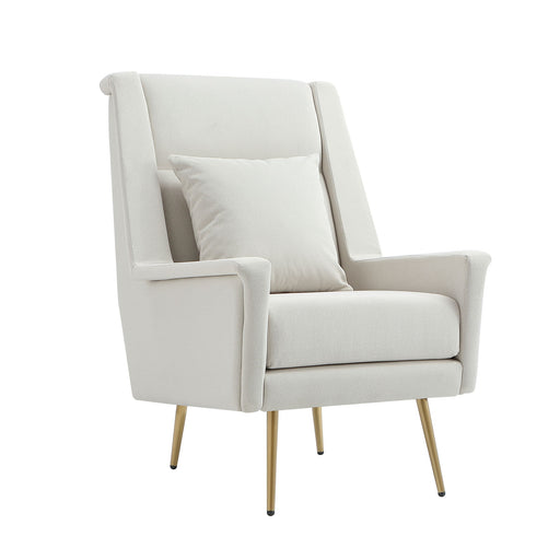 Manhattan Vista lounge chair by Manhattan Comfort, accent chair with soft upholstery and modern design, shown in a stylish living room setting.