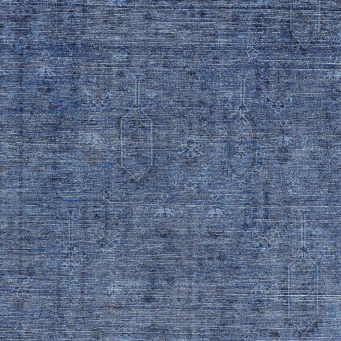 8' X 10' Southwestern Washable Area Rug With UV Protection - Navy Blue / Gray
