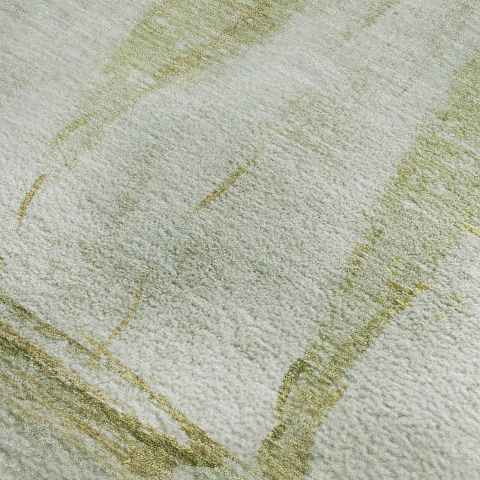 10' X 14' Nautical Washable Area Rug With UV Protection (717302) - Green / Gold