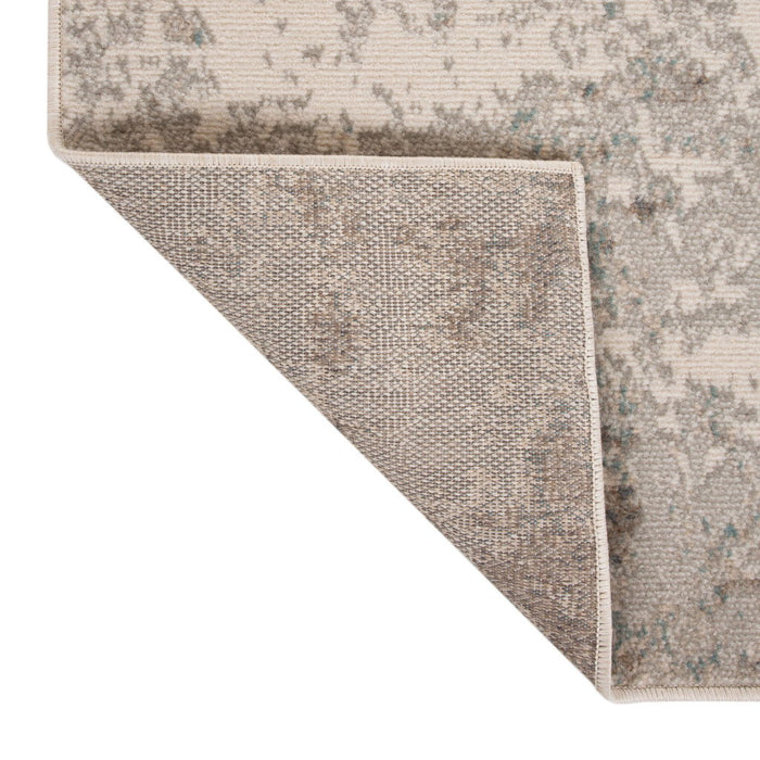 10' x 14' Gray Abstract Power Loom Area Rug - Gray And Dark