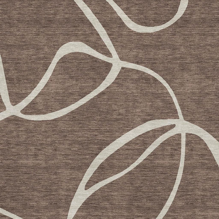 10' X 14' Abstract Washable Area Rug With UV Protection (678628) - Brown / Beige