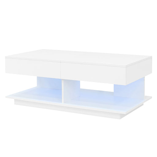 Giga multifunctional adjustable coffee table with hidden storage, modern design for living room, wood finish and versatile use