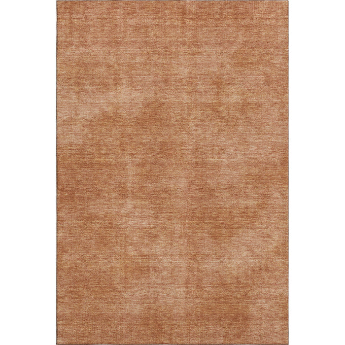 10' X 14' Abstract Washable Area Rug With UV Protection (679971) - Rust / Copper