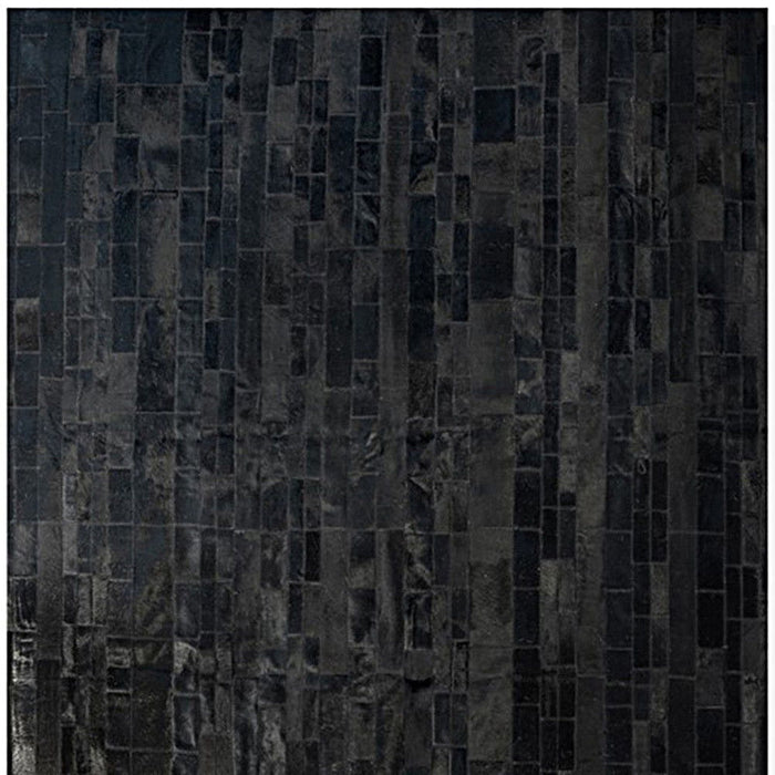 8' X 10' Cowhide Patchwork Area Rug (544491) - Black