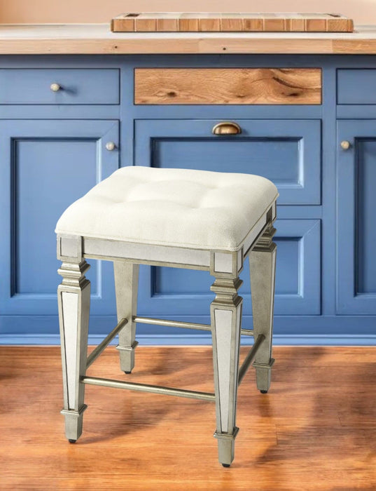 Mirror Counter Stool - Antique