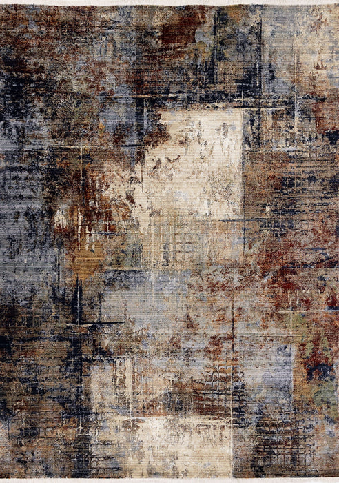 8' X 10' Abstract Area Rug (660161) - Cream / Black / Tan