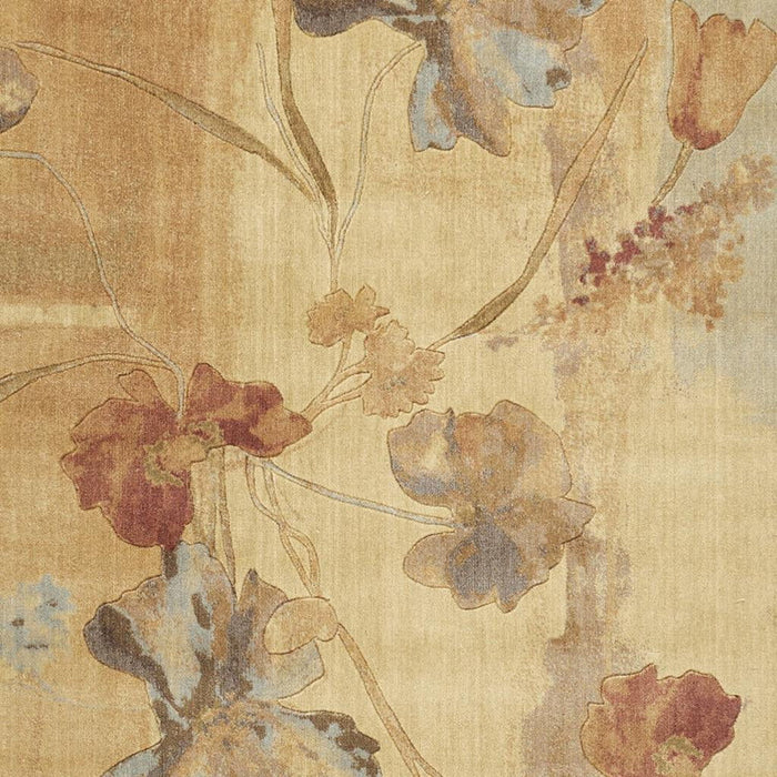 7' X 10' Floral Area Rug (556103) - Beige / Red / Orange