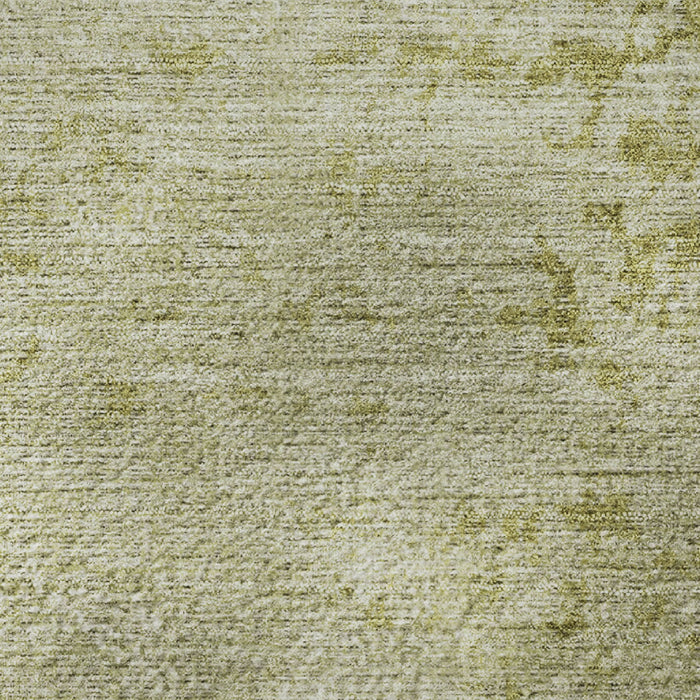 10' X 14' Abstract Washable Area Rug With UV Protection (707533) - Artichoke Green / Ivory