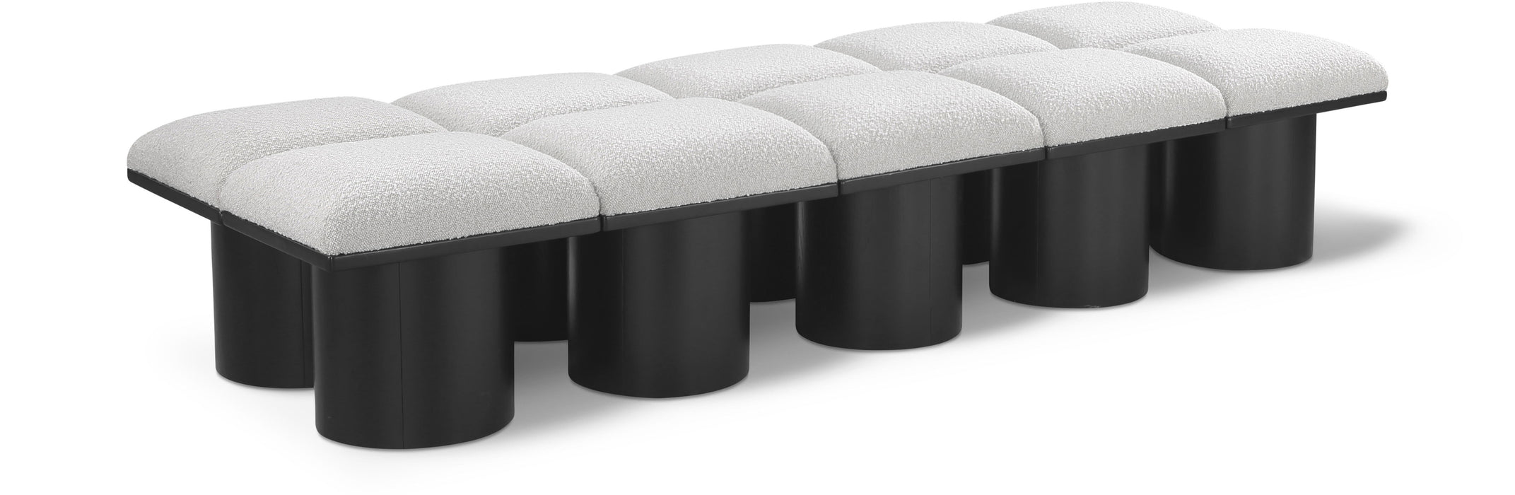 Pavilion - 10 Piece Modular Bench With Black Base