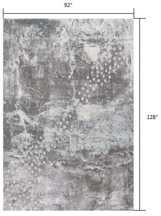8' x 10' Abstract Power Loom Polyester Area Rug - Blue