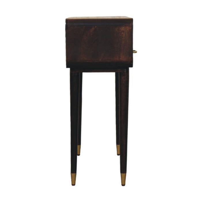 Solid Wood Solid Console Table With Shelf With Two Drawers (719158) - Brown