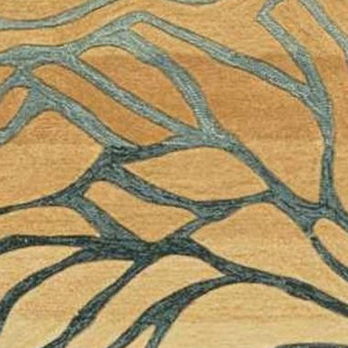 8' X 11' Abstract Area Rug - Tan And Gray