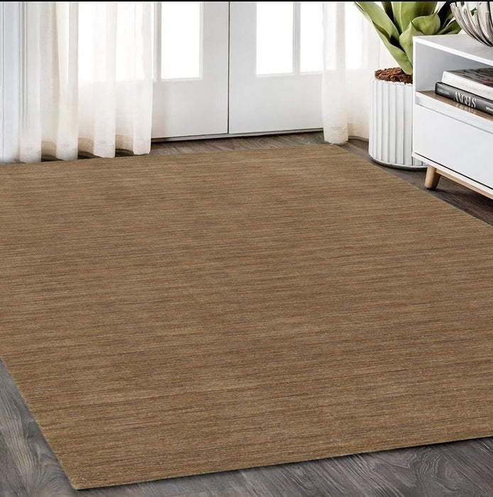 5' X 8' Wool Hand Tufted Area Rug - Tan