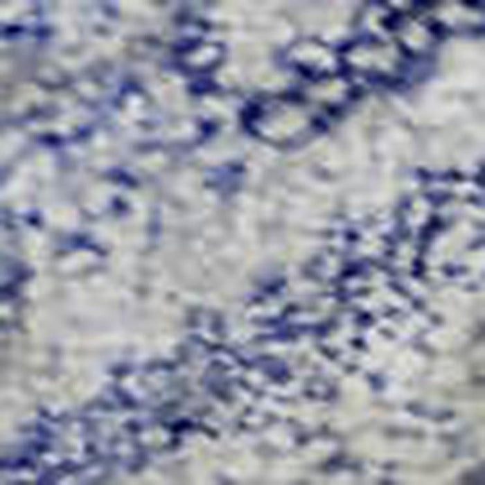 10' X 14' Geometric Washable Area Rug With UV Protection (683854) - Sky Blue / Ivory