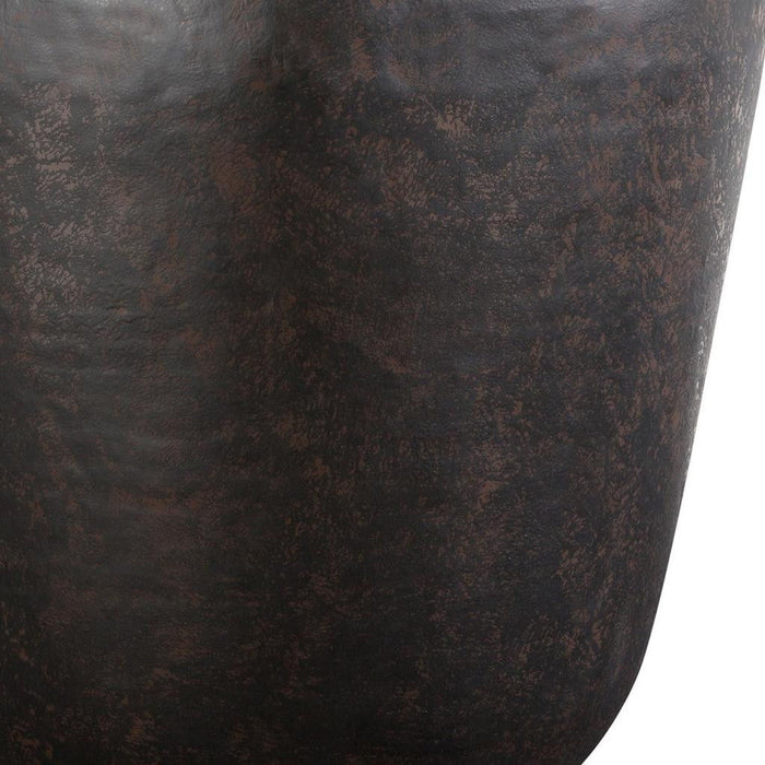 22" Metal Round End Table - Bronze