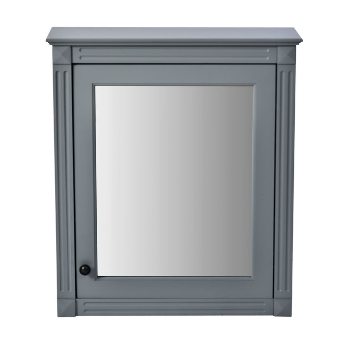 Giga wall-mounted bathroom medicine cabinet with mirror and adjustable shelf for organized storage.