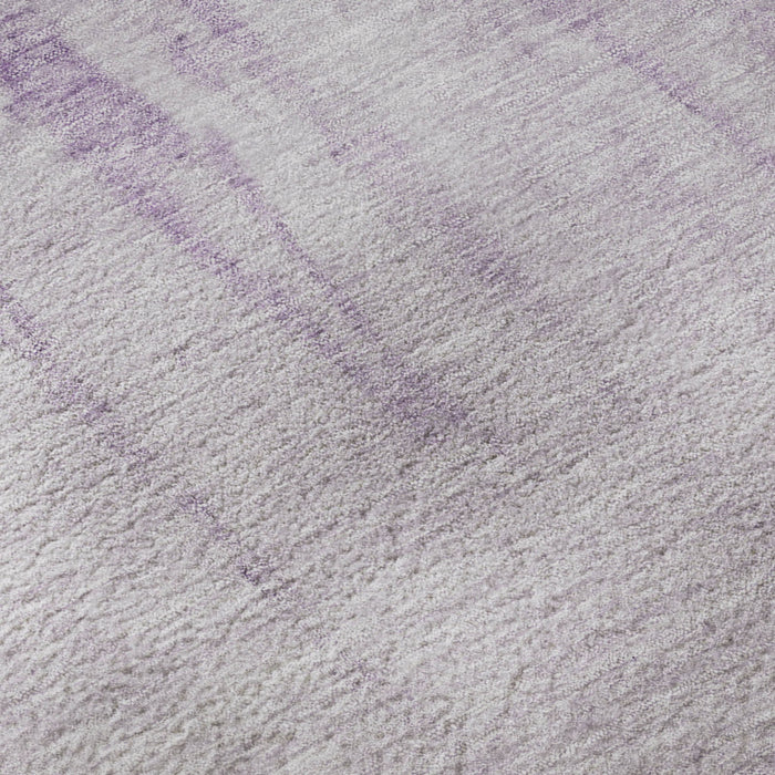 10' X 14' Abstract Washable Area Rug With UV Protection (701527) - Lavender / Purple