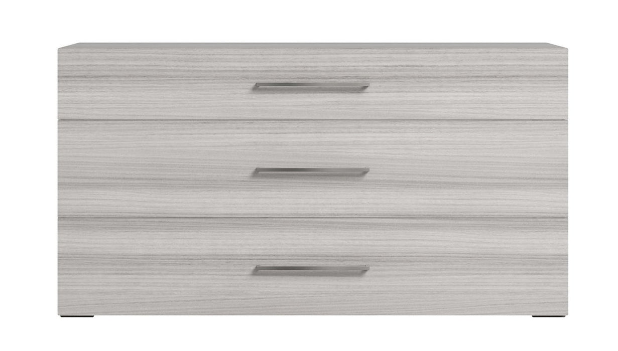Mia - Dresser - White / Gray / Silver