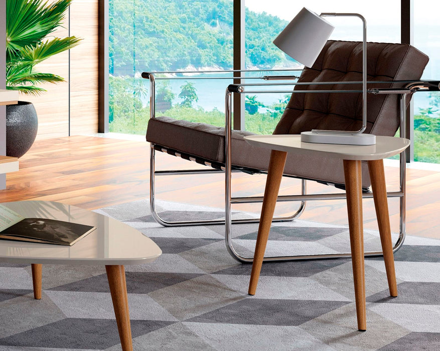 Manhattan Utopia - Triangle Table - Off White