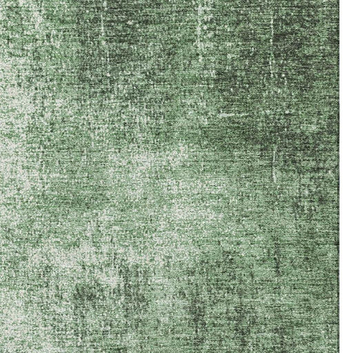 10' X 14' Abstract Washable Area Rug With UV Protection (707605) - Green / Gray