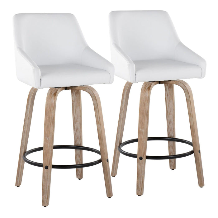 Hannah - 26" Fixed-Height Counter Stool With Swivel (Set of 2)
