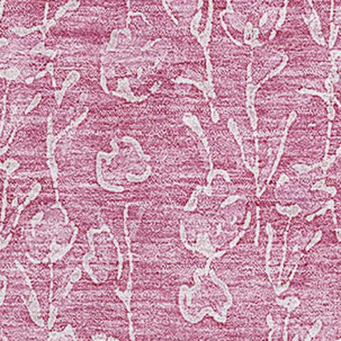 10' X 14' Floral Washable Area Rug With UV Protection (656400) - Blush / Ivory