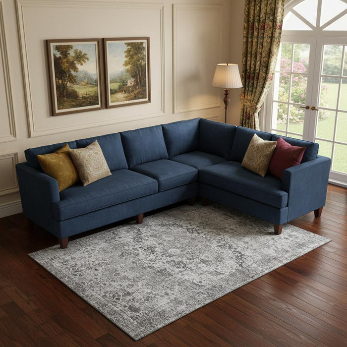 10' X 14' Oriental Washable Area Rug With UV Protection (700283) - Gray / Silver