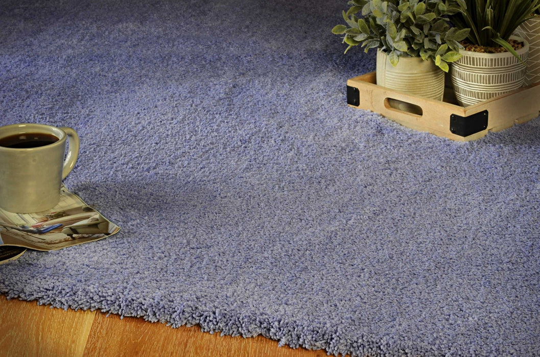 8' x 11' Indoor Shag Rug - Purple