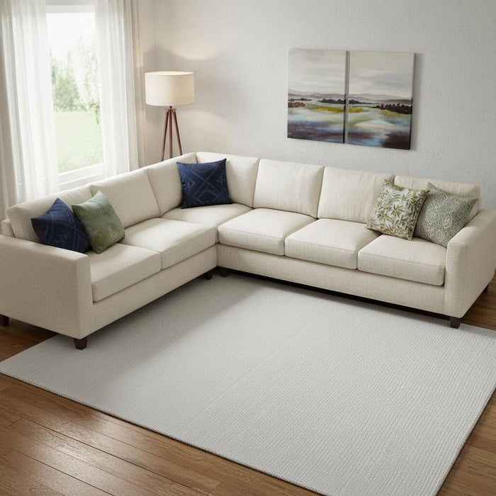 8' X 10' Hand Woven Area Rug (721549) - White