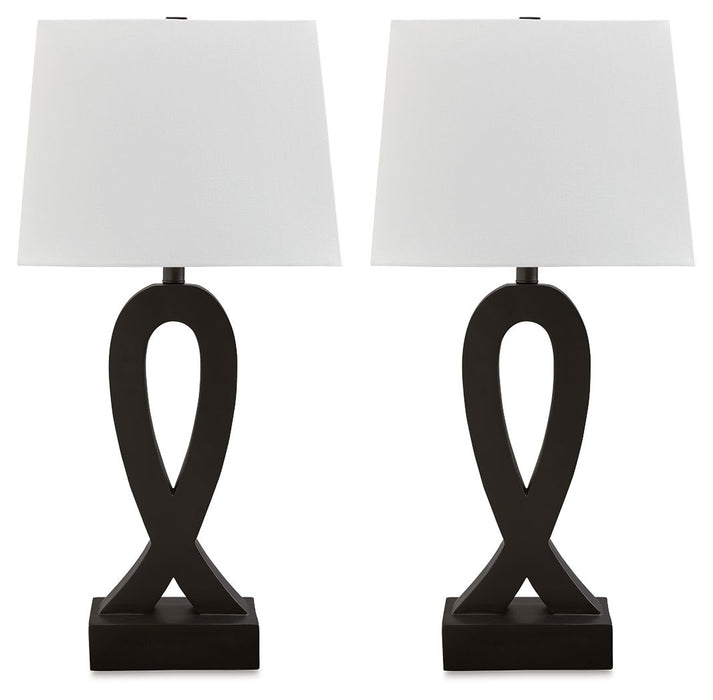 Markellton - Poly Table Lamp (Set of 2) - Black