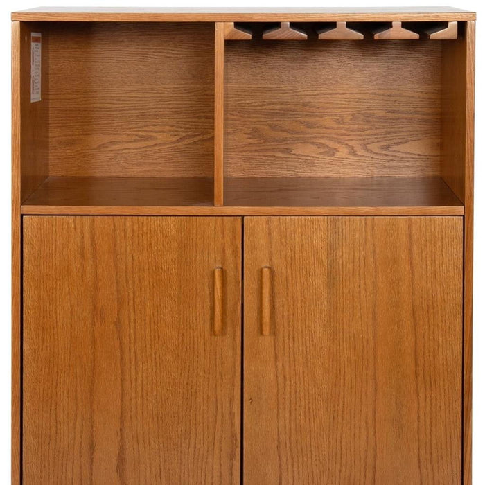 Wood Accent Cabinet - Light Brown