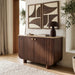 Cressa Mango Wood Sideboard by Meridian Furniture featuring a modern design with natural mango wood finish and storage compartments.