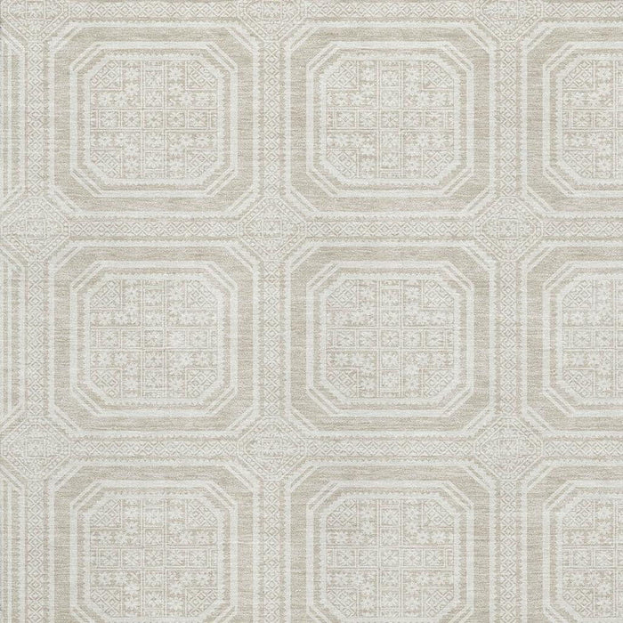10' X 14' Geometric Washable Area Rug With UV Protection (693768) - Beige / Ivory / Taupe