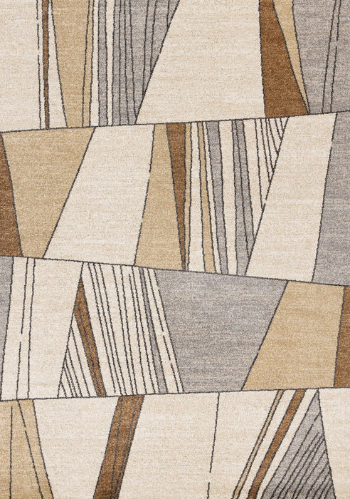 8' X 11' Geometric Area Rug (660047) - White / Black