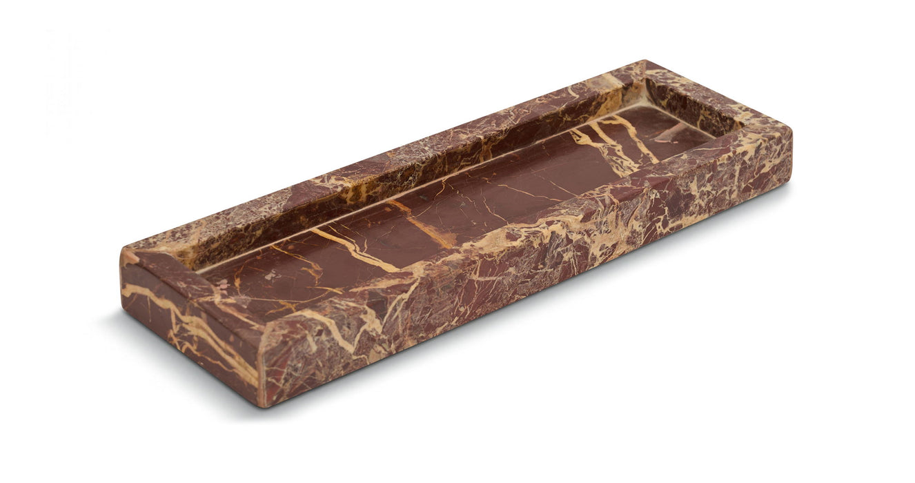 Elegant marble tray by Meridian Furniture featuring a smooth, polished surface and sleek design for stylish serving or decor.