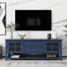 Giga TV stand with sleek panel design, dual drawers, hidden storage, and soft-closing doors, ideal for modern entertainment centers.