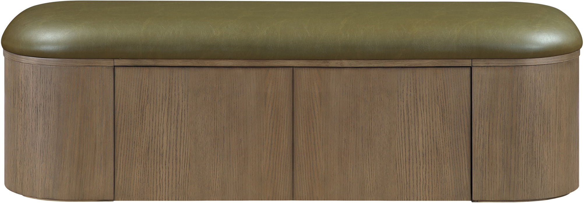 Velden - Upholstered Storage Bench With Stained Brown Base