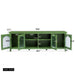 Giga stylish TV cabinet with solid wood frame, glass doors, metal handles, and media console for entertainment center setup.