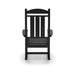 Giga traditional porch rocker chair made of HDPE poly lumber, ideal for porch, patio, and garden seating.
